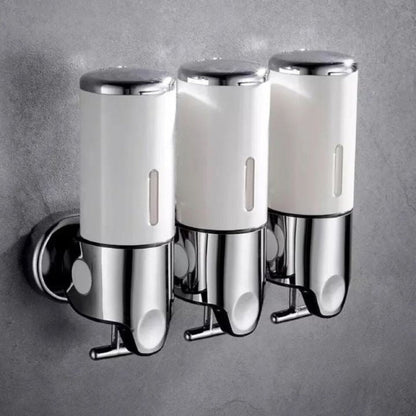Modern Wall Mounted Soap Dispenser For Bathroom Decor 3 pieces White NALANI