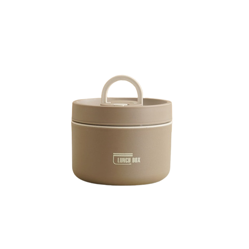 Multi Layer Insulated Lunch Box With Free Carry Bag Brown Large NALANI
