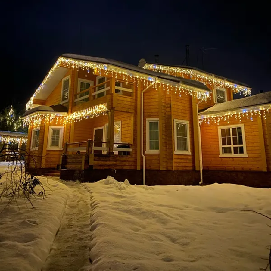 18m Led Curtain Lights Outdoor Christmas Festive Glow NALANI