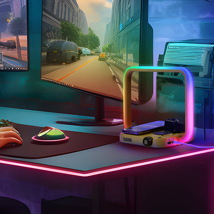 3-In-1 Table Lamp With Wireless Charger RGB Lighting Timer NALANI