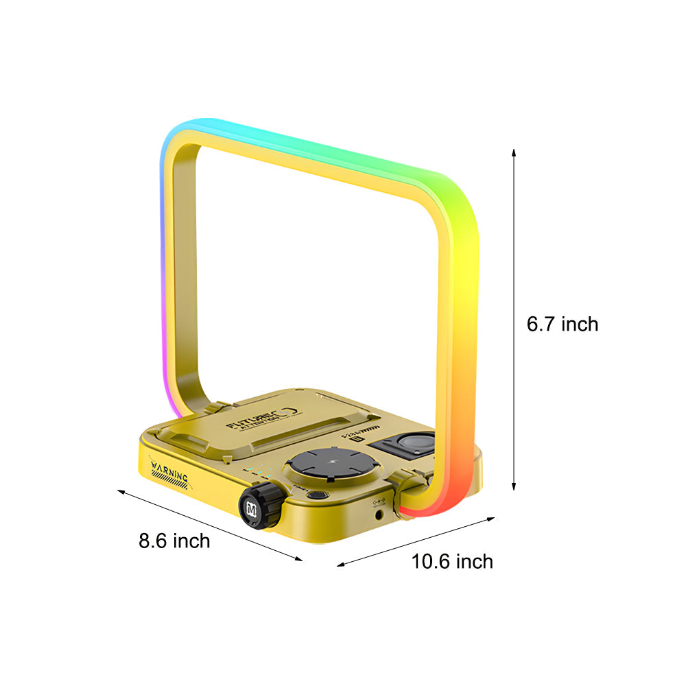 3-In-1 Table Lamp With Wireless Charger RGB Lighting Timer NALANI
