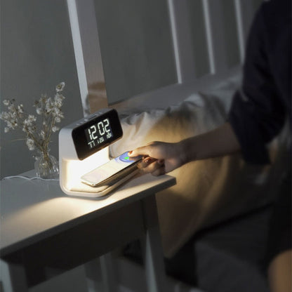 3 in 1 Bed Lamp With Wireless Charger And LCD Alarm Clock NALANI