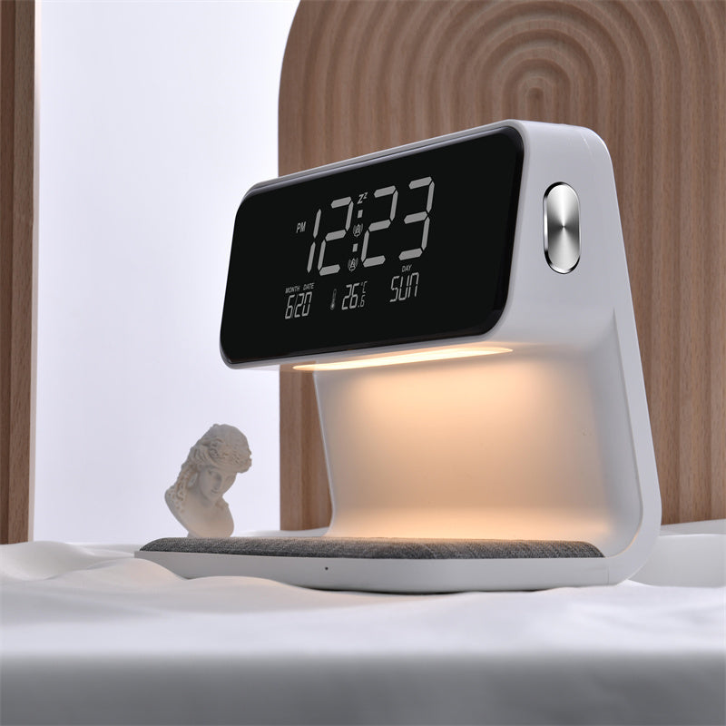 3 in 1 Bed Lamp With Wireless Charger And LCD Alarm Clock NALANI