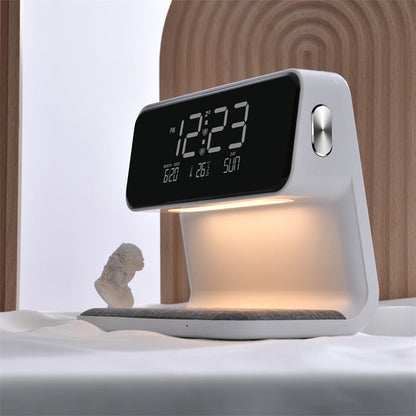 3 in 1 Bed Lamp With Wireless Charger And LCD Alarm Clock NALANI