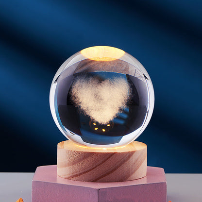 3D Crystal Night Lamp with LED Lighting Effects for Home Decor nr7 NALANI