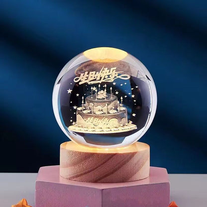 3D Crystal Night Lamp with LED Lighting Effects for Home Decor Nr. 4 NALANI