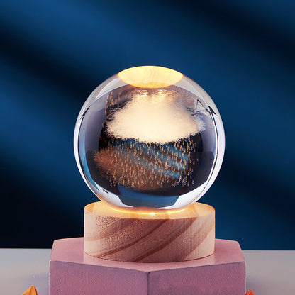 3D Crystal Night Lamp with LED Lighting Effects for Home Decor nr5 NALANI