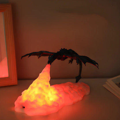 3D-Printed Dragon Nightlight for Fantasy Home Decor NaLani