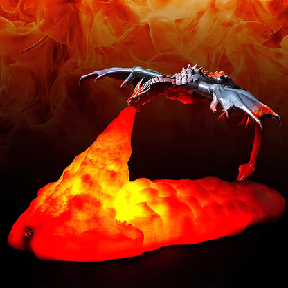 3D-Printed Dragon Nightlight for Fantasy Home Decor NaLani