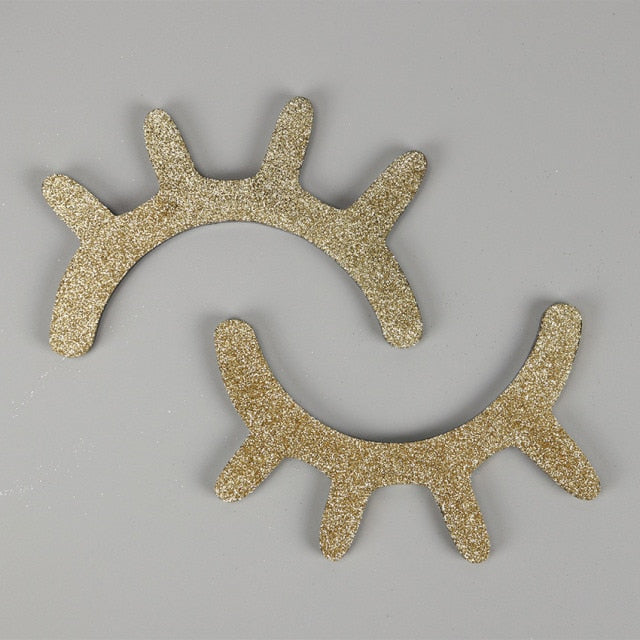 3D Wooden Sleepy Eyes Wall Decor for Kids Room Accent Gold NaLani