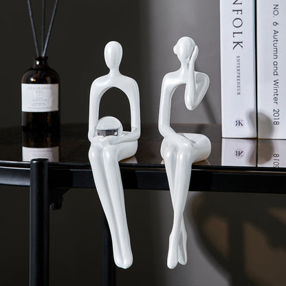 Abstract Book Shelf Decor Figures for Unique Home Accent NaLani