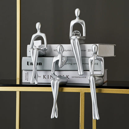 Abstract Book Shelf Decor Figures for Unique Home Accent NaLani