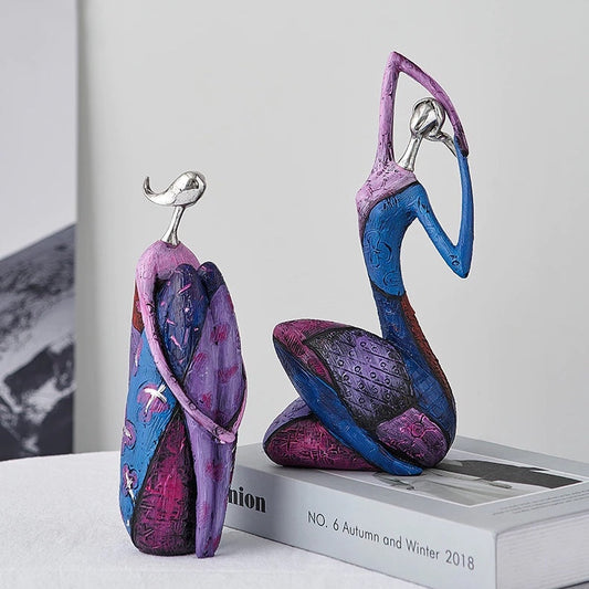 Abstract Cultural Female Sculpture Unique Decorative Art Piece NaLani