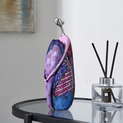Abstract Cultural Female Sculpture Unique Decorative Art Piece NaLani