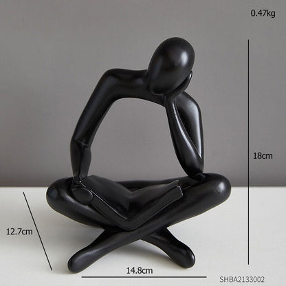 Abstract Decorative Figures for Unique Home Decor and Style Black NaLani