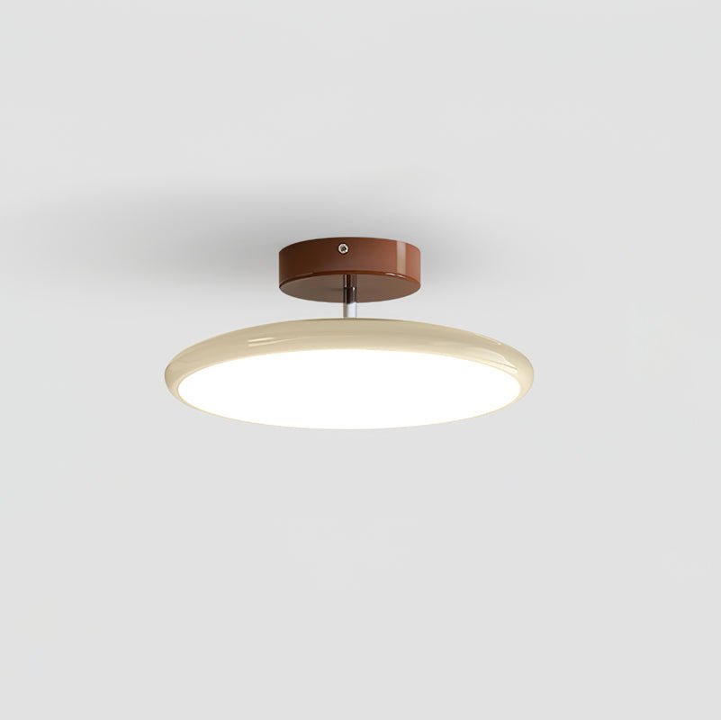 Adjustable Circular Ceiling Lamp for Ambient Lighting Beige Warm Light NALANI