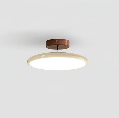 Adjustable Circular Ceiling Lamp for Ambient Lighting Beige Warm Light NALANI
