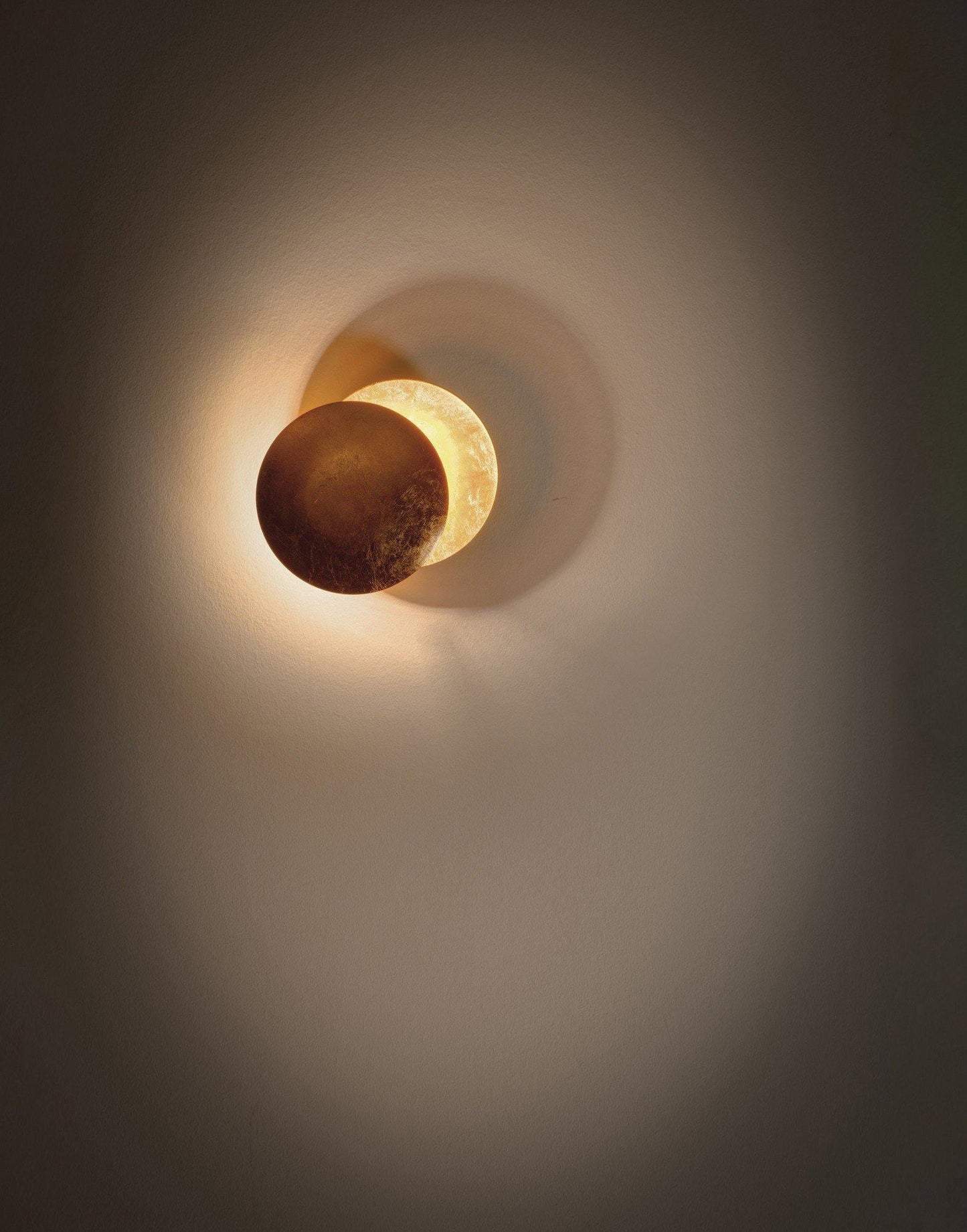 Adjustable Disc Wall Lamp With Nickel Front Disk Modern NALANI