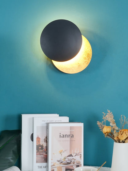 Adjustable Disc Wall Lamp With Nickel Front Disk Modern NALANI