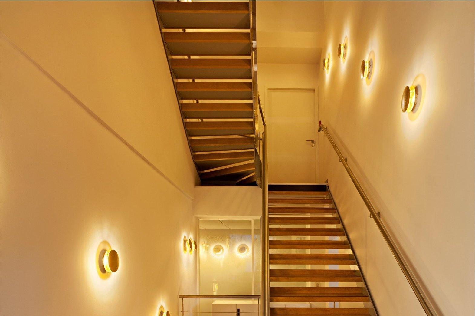 Adjustable Disc Wall Lamp With Nickel Front Disk Modern NALANI