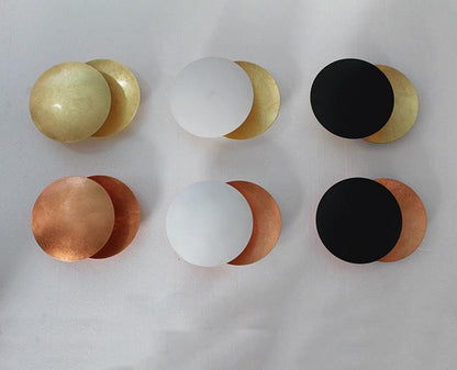 Adjustable Disc Wall Lamp With Nickel Front Disk Modern NALANI