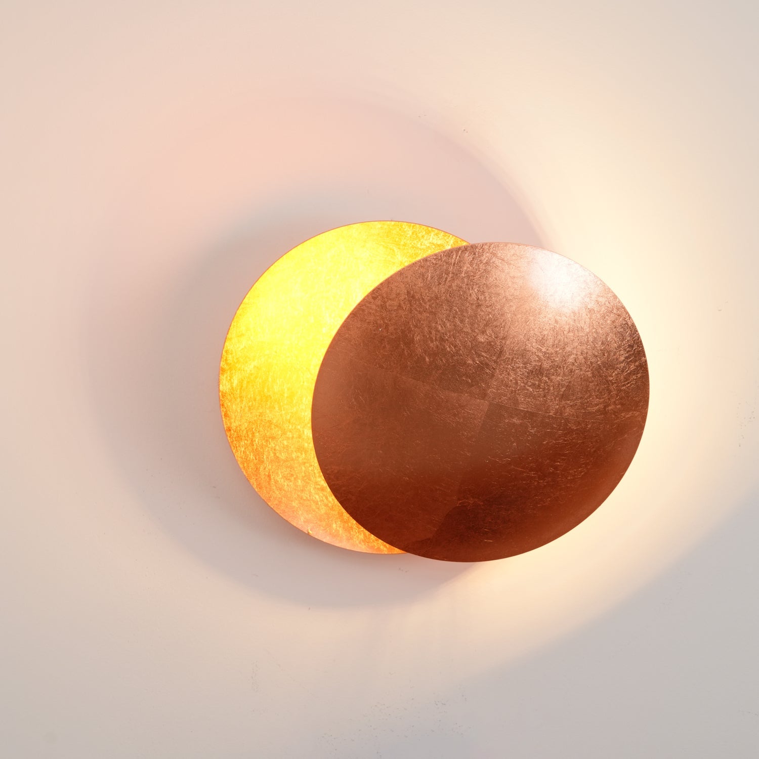 Adjustable Disc Wall Lamp With Nickel Front Disk Modern NALANI