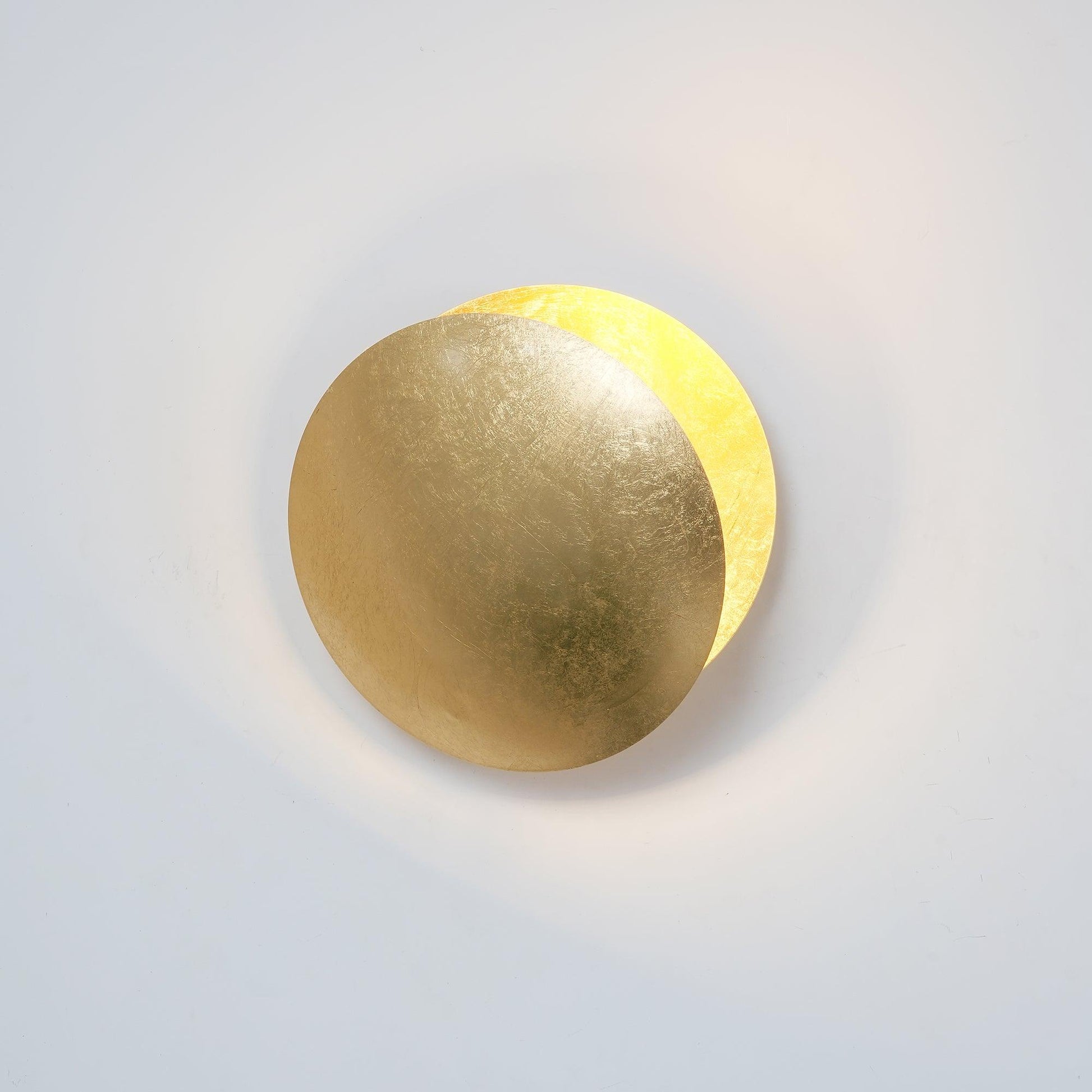 Adjustable Disc Wall Lamp With Nickel Front Disk Modern NALANI