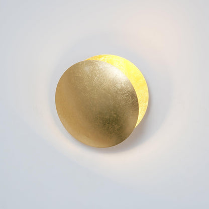 Adjustable Disc Wall Lamp With Nickel Front Disk Modern NALANI