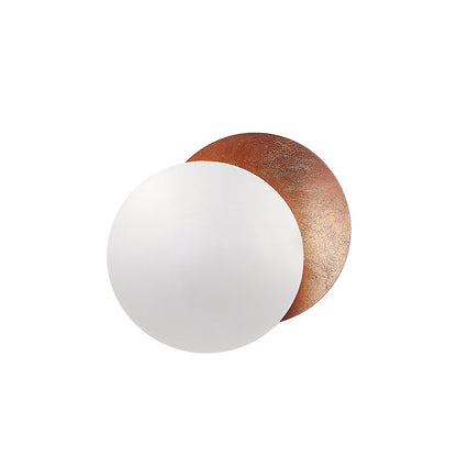 Adjustable Disc Wall Lamp With Nickel Front Disk Modern NALANI