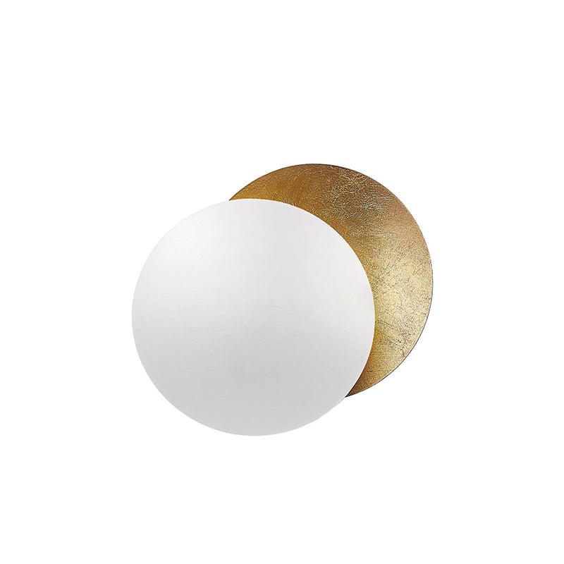 Adjustable Disc Wall Lamp With Nickel Front Disk Modern NALANI