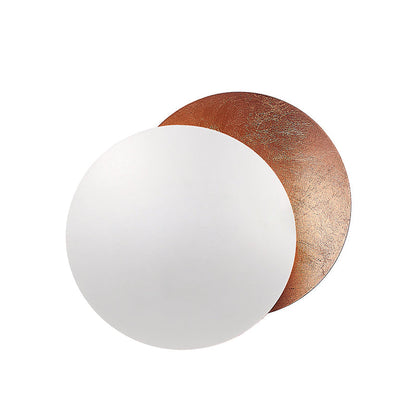 Adjustable Disc Wall Lamp With Nickel Front Disk Modern NALANI