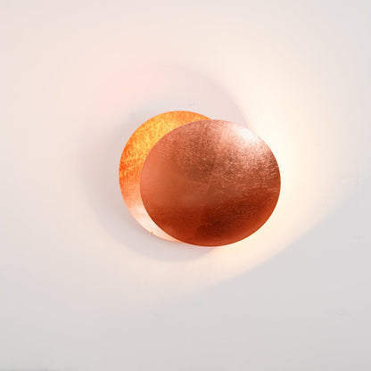 Adjustable Disc Wall Lamp With Nickel Front Disk Modern NALANI