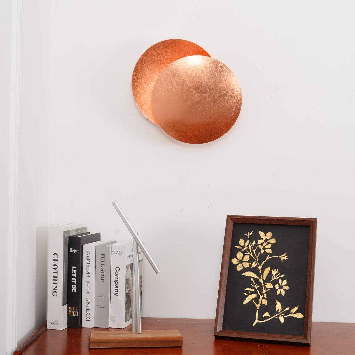 Adjustable Disc Wall Lamp With Nickel Front Disk Modern NALANI