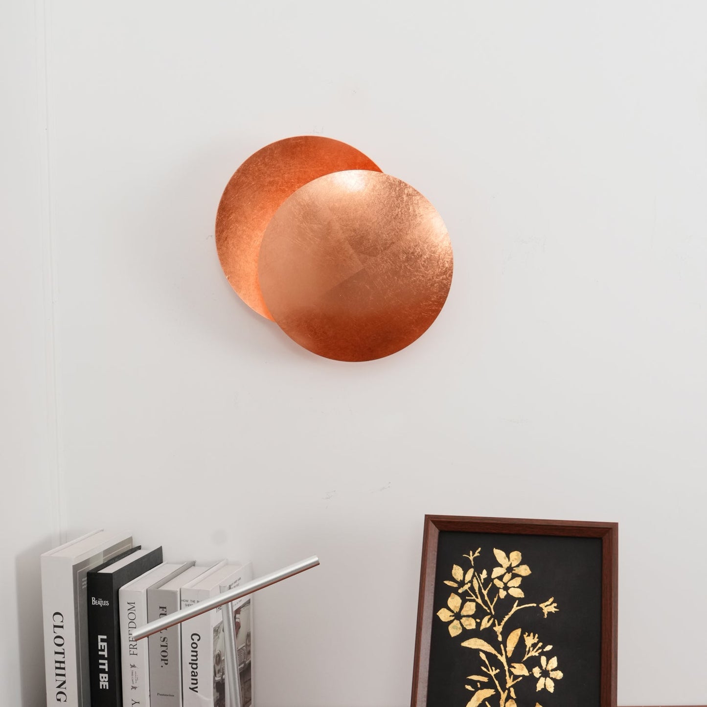 Adjustable Disc Wall Lamp With Nickel Front Disk Modern NALANI
