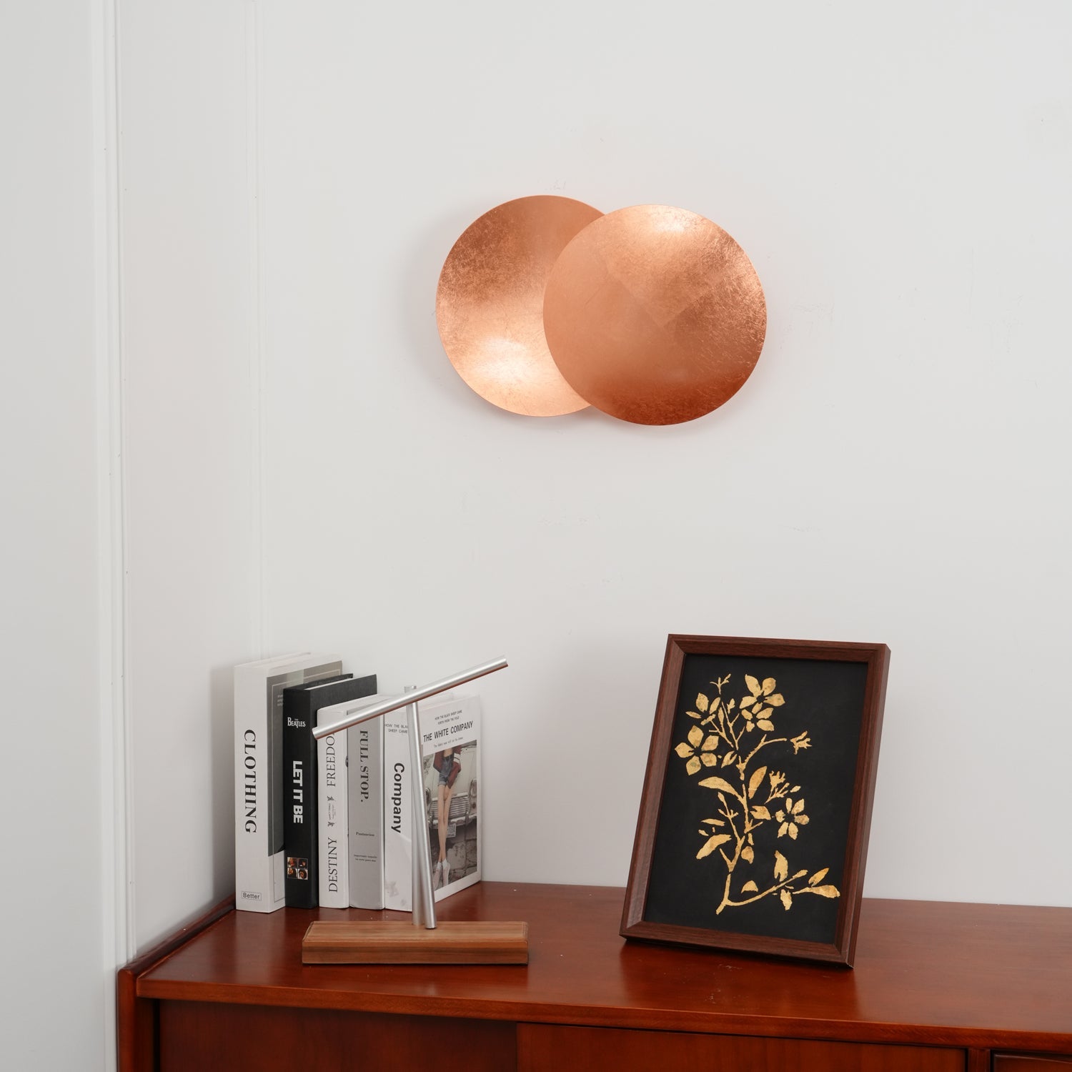 Adjustable Disc Wall Lamp With Nickel Front Disk Modern NALANI