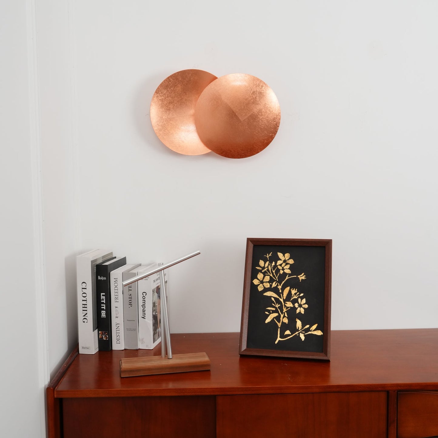 Adjustable Disc Wall Lamp With Nickel Front Disk Modern NALANI