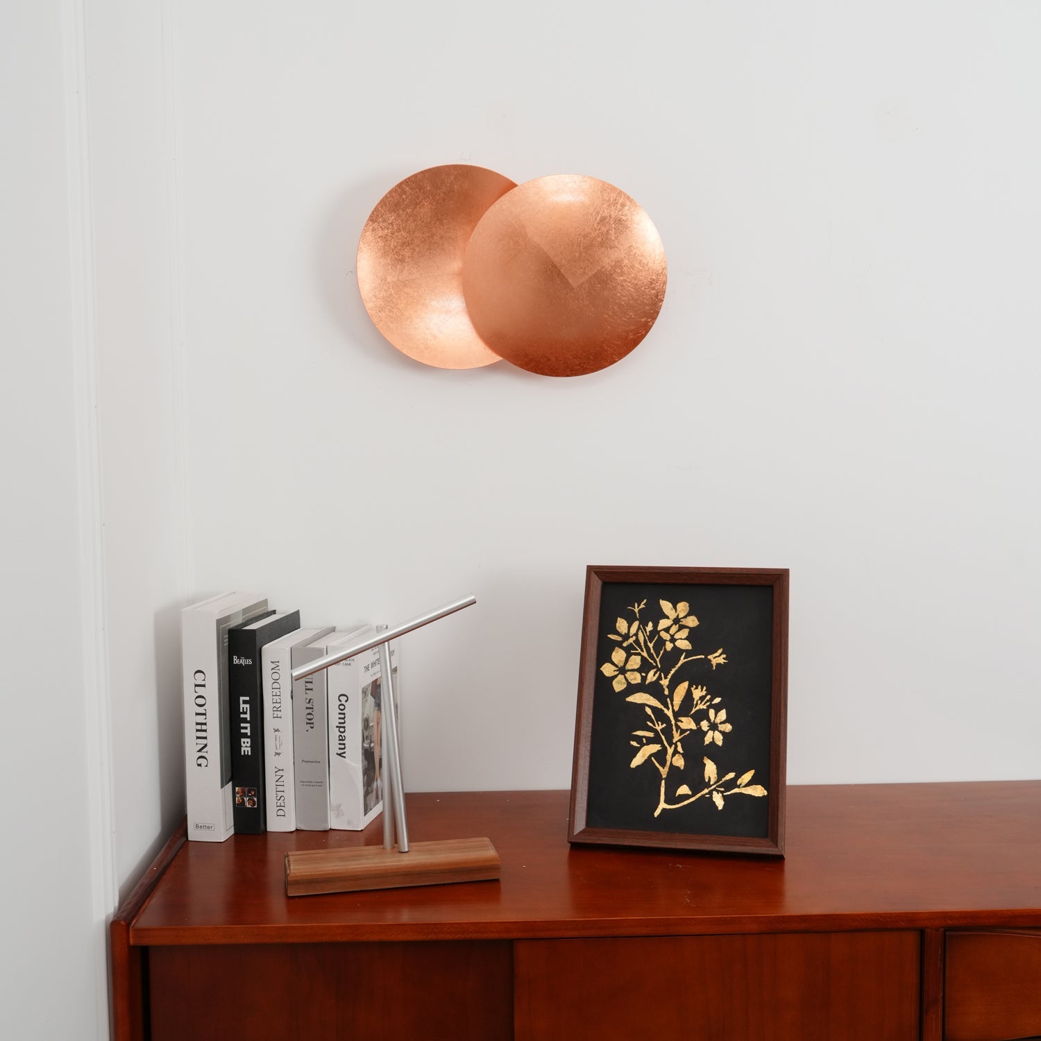 Adjustable Disc Wall Lamp With Nickel Front Disk Modern NALANI