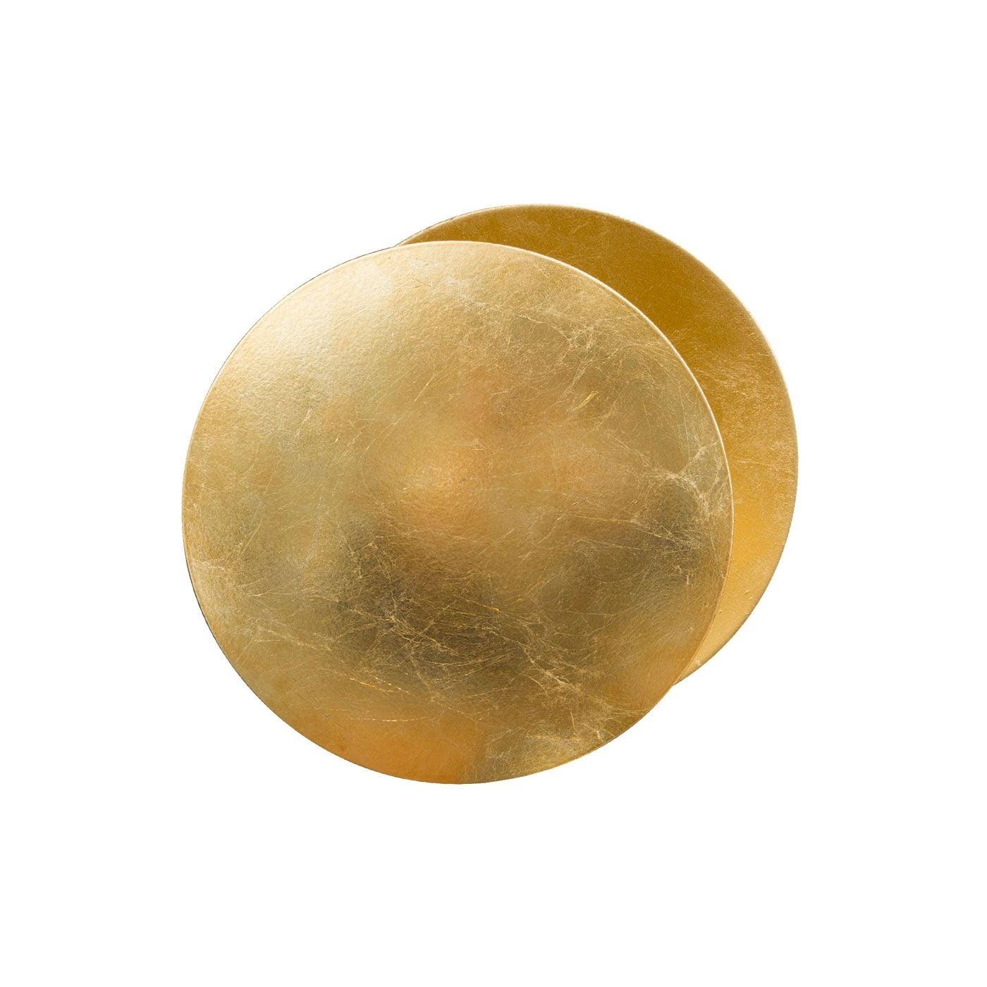 Adjustable Disc Wall Lamp With Nickel Front Disk Modern Gold NALANI