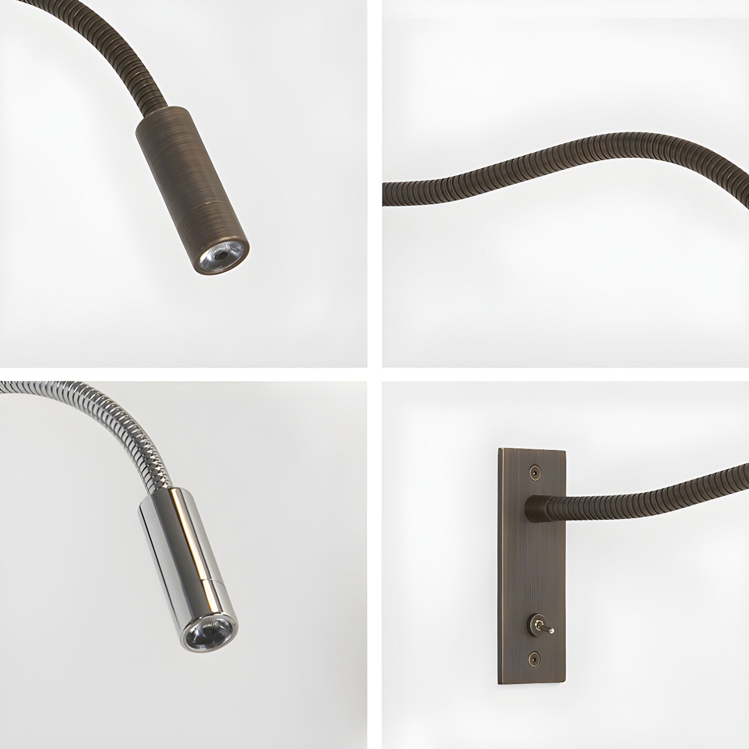 Adjustable Gooseneck Wall Lamp for Reading and Task Light NALANI