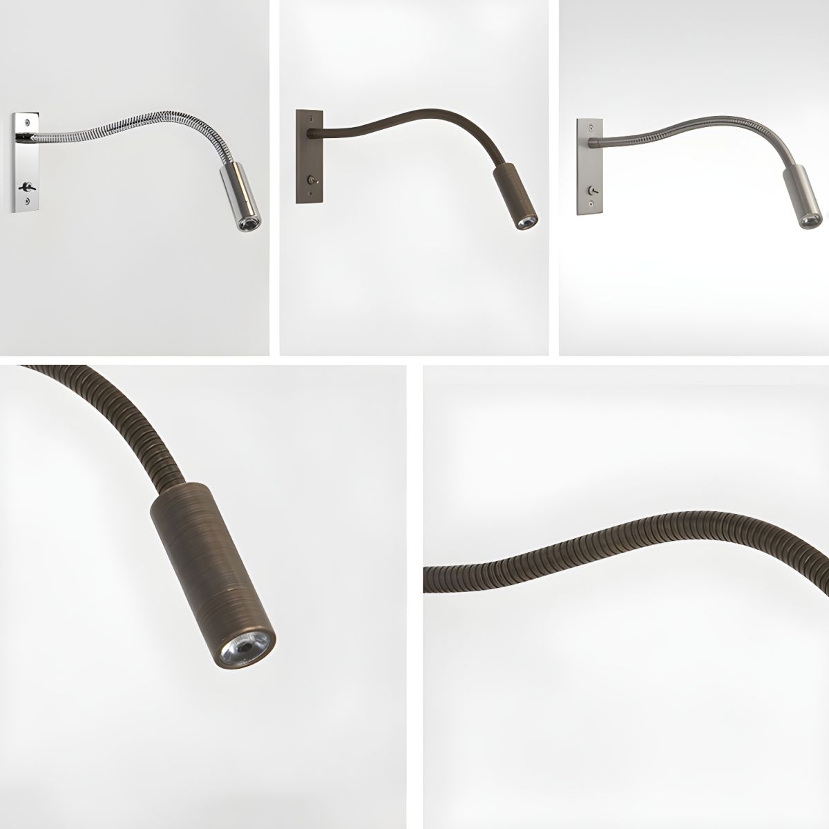 Adjustable Gooseneck Wall Lamp for Reading and Task Light NALANI