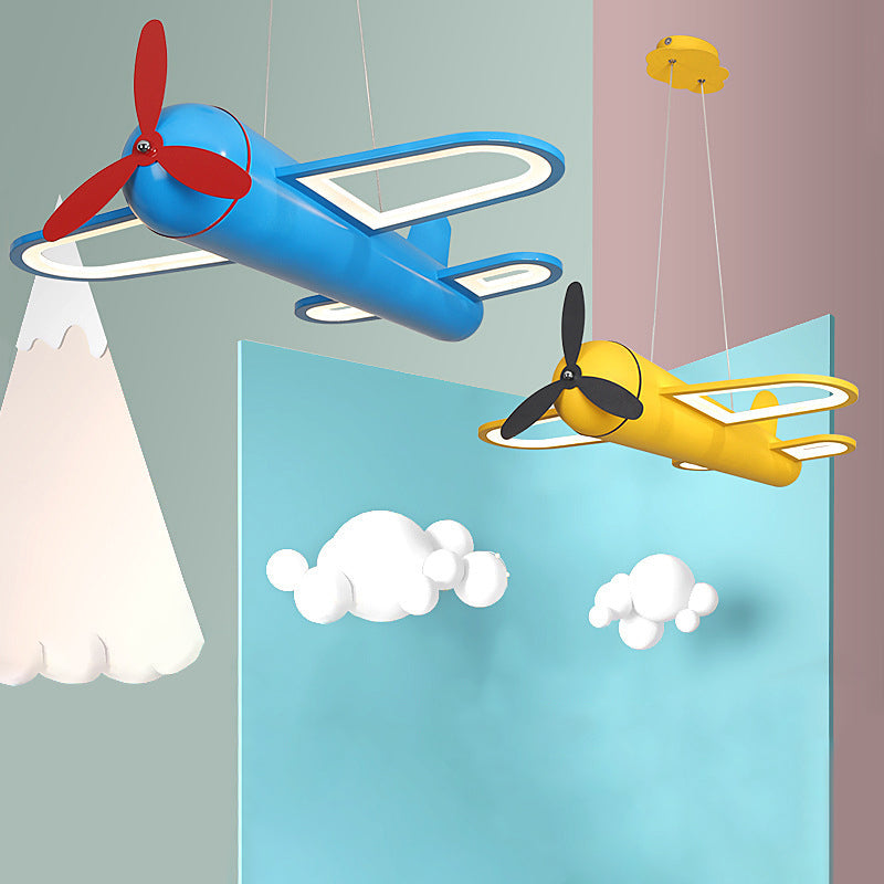 Airplane Shaped Acrylic Kids Chandelier Led Pendant Light NALANI