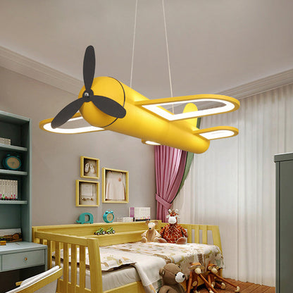 Airplane Shaped Acrylic Kids Chandelier Led Pendant Light NALANI
