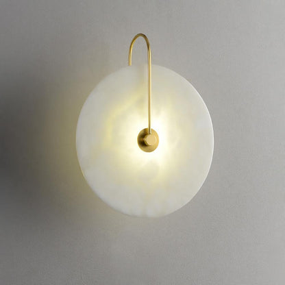 Alabaster LED Wall Sconce With Warm Ambient Glow Lighting NALANI