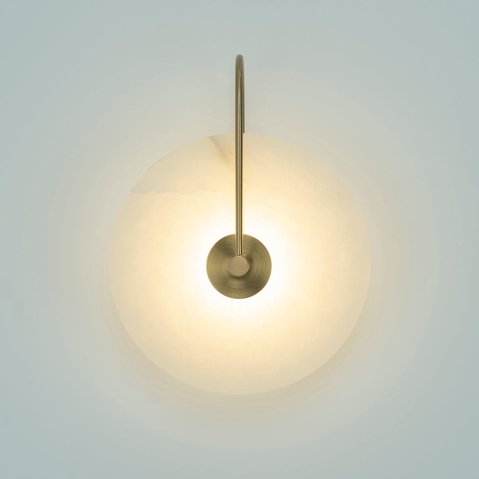 Alabaster LED Wall Sconce With Warm Ambient Glow Lighting NALANI