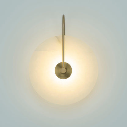 Alabaster LED Wall Sconce With Warm Ambient Glow Lighting NALANI