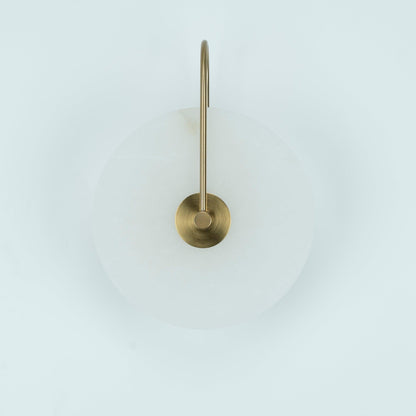 Alabaster LED Wall Sconce With Warm Ambient Glow Lighting NALANI