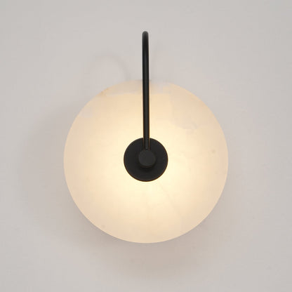 Alabaster LED Wall Sconce With Warm Ambient Glow Lighting NALANI