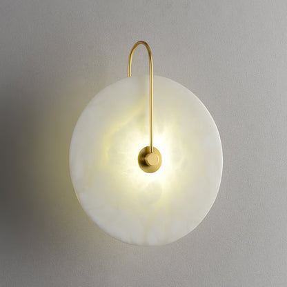Alabaster LED Wall Sconce With Warm Ambient Glow Lighting NALANI