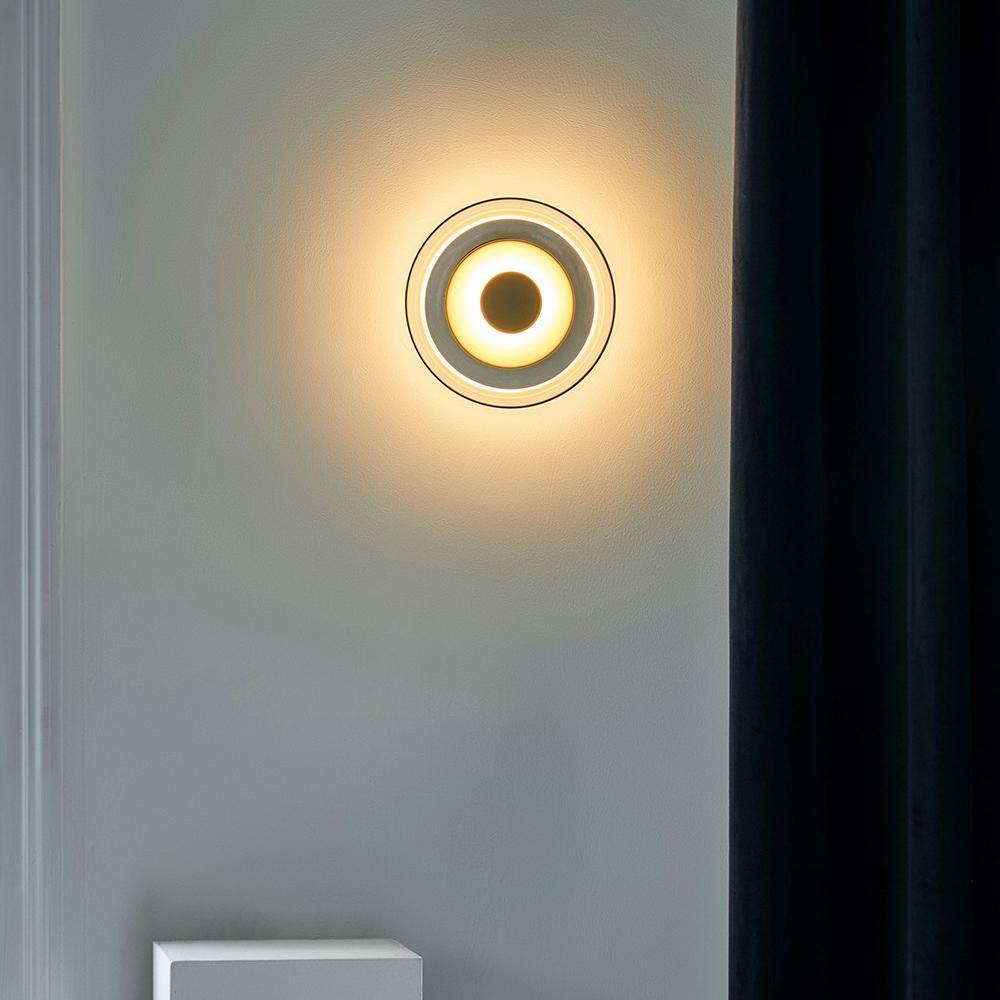 Ambient LED Wall Light With Glass And Brass Screen NALANI