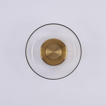 Ambient LED Wall Light With Glass And Brass Screen NALANI